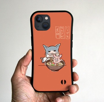 握把式 iPhone 手機殼 豚骨拉麵 紅磚塊