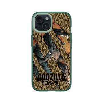 iPhone 15 Clear 憂墨綠 - 哥吉拉 Godzilla - 怪獸爪痕