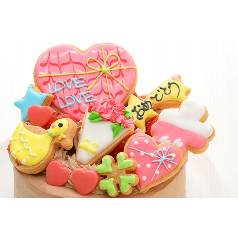 あなただけの選べるアイシングクッキーケーキ 生チョコケーキ苺ショート 5号 選んで楽しい アイシングデコ当日配送商品始まりました ギフトに最適 通販 Lineポイント最大3 0 Get Lineショッピング