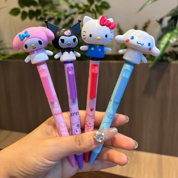 Kitty筆 可愛筆🎀 凱蒂貓玩偶手臂可動美樂蒂卡通筆刷題筆送禮物 大耳狗筆 好玩的筆 造型筆 庫洛米筆 中性筆 圓珠筆