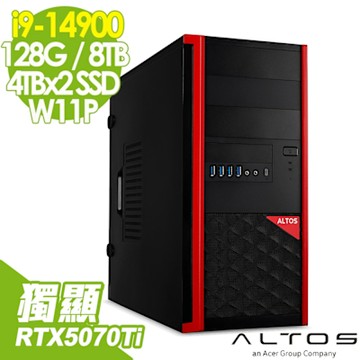 Acer 宏碁 Altos P150F8 水冷工作站 (i9-14900/128G/8TB+4TBx2 SSD/RTX5070Ti-16G/1200W/W11P)