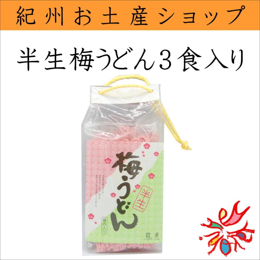 はま屋　半生　梅うどん（梅肉入り）3食入り