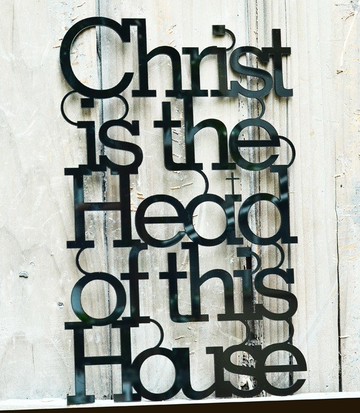 基督是我家之主 Cross/經文掛飾/壁貼/擺飾/禮品