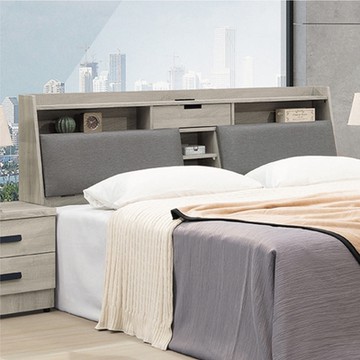 【文創集】瑞莉莎6尺貓抓皮革雙人加大床頭箱(不含床底＋不含床墊)-182x24x102.5cm免組