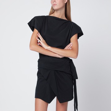 Black Sebani asymmetrical T-shirt
