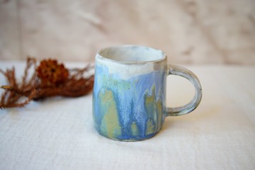 手捏咖啡杯  印象派  100ml  精品咖啡杯 濃縮咖啡杯 奶精杯