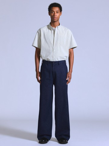BLUETAB™ Wide leg中腰牛仔寬褲 / 原色 人氣新品