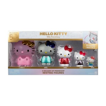 Jazwares Hello Kitty 50週年經典 5入娃娃組  1組