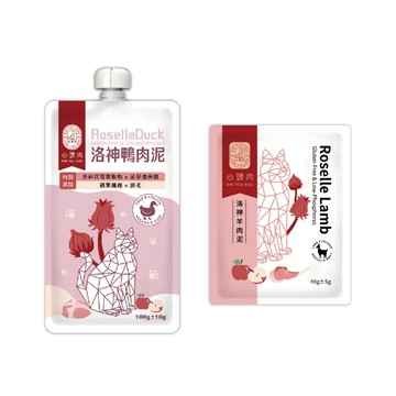 【心頭肉】貓咪洛神主食包 40g 單包入｜泌尿排毛冠軍｜貓咪最愛肉泥狀｜全齡貓主食