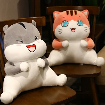 創意椅子靠墊辦公室腰靠護腰座椅靠背墊宿舍床頭靠枕汽車腰墊抱枕