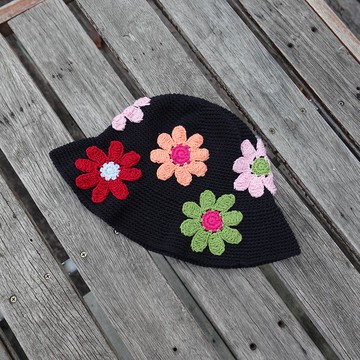 Blossom 漁夫帽 (黑色)