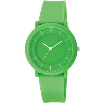 Q&Q 日系混搭甜蜜糖果潮流錶-綠/35mm