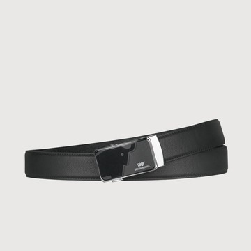 【免費升級送禮包裝】時尚紳士 牛型圖騰自動扣皮帶-銀色/BF25S