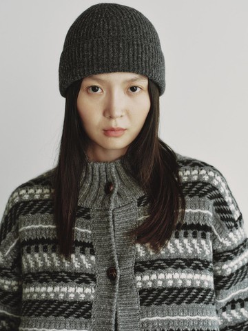 CASHMERE 10 BEANIE_DARK GREY