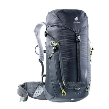 Deuter TRAIL 30L 輕量拔熱透氣健行登山背包(AIRCONTACT 3D立體背負系統.附防雨套) 3440521 黑