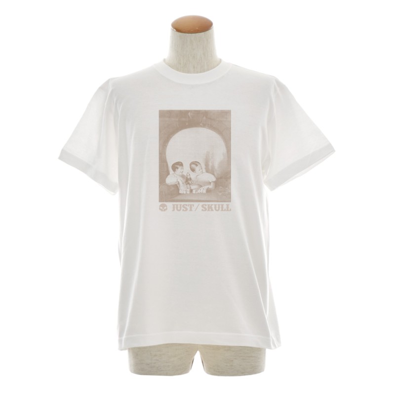 ジャスト Tシャツ Double Image Skull 半袖Tシャツ メンズ おしゃれ 