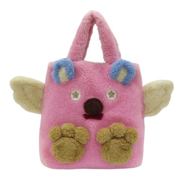 GUCCI 古馳 粉色 絨毛 Children s Flying Bear 手提包 581007 【二手名牌BRAND OFF】