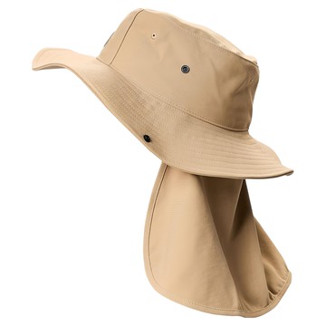 ATUNAS 歐都納 透氣大盤帽 附可拆遮片 A1AHFF02N  深卡其色  L