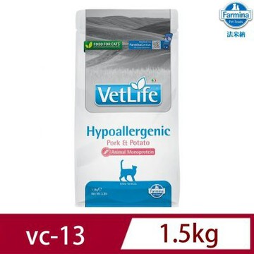 【Farmina 法米納】處方貓飼料系列 VC-13-2kg (貓用皮膚保健/）