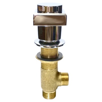 新多多小舖 6分四角開關 高17 x 頂寬4.05 x 牙寬2.6cm 全銅鍍鉻 衛浴設備適用 冷熱水調節  1支