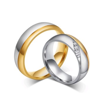 《316小舖》【C520】(優質316鈦鋼戒指-甜蜜之戀情侶鋼戒/金色對戒/情侶對戒/滿月禮物/男戒指/女戒指/金戒)