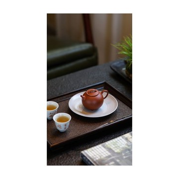 圓瓢 生砂朱泥 宜興原礦紫砂 小品壺慢生活泡茶壺紫砂壺茶具120cc