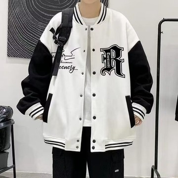 限時優惠 休閒外套 外套男棒球服男裝秋季胖子港風潮牌ins上衣大碼寬鬆學生夾克衫潮