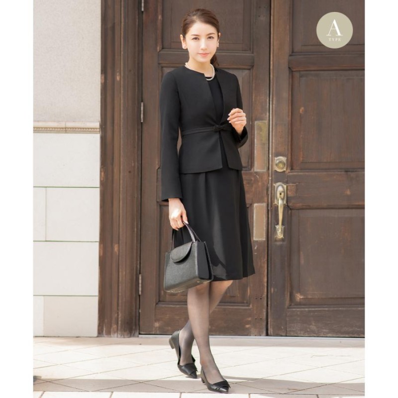 喪服 レディース スーツ 50代 40代 夏 礼服 洗える セットアップ ママ  