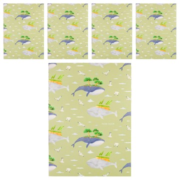 conifer 綠的事務 膠裝易撕筆記本 柔伊插畫Ⅳ聯名款 3916-24 16K 方格  5本  天空遨遊