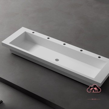 免運 公司貨 幼兒園洗手槽 臺上洗手池幼兒園洗手盆學校長人造石洗臉盆洗漱衛生間一體尺寸 可開發票 全館八折 工廠現貨直銷 新品特價 b12064