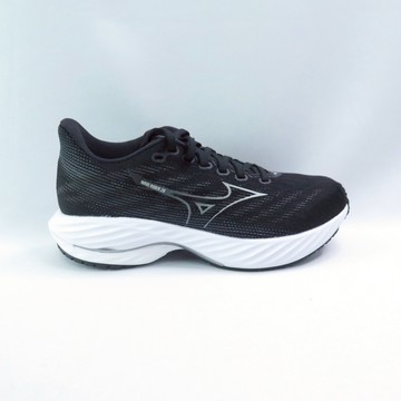 Mizuno J1GD240622 WAVE RIDER 28 SW 女慢跑鞋 4E超寬楦 黑白【iSport愛運動】