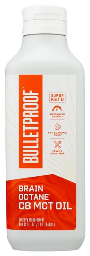 Bulletproof Brain Octaine C8 MCT Oil - Super Keto 32 fl oz