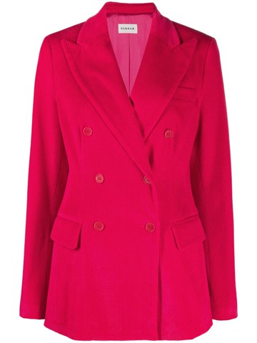 P.A.R.O.S.H. - peak-lapels double-breasted blazer - women - Spandex/Elastane/Acetate/Cotton/Viscose - M - Pink