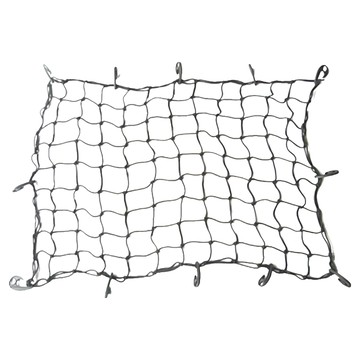 車頂置物網  全彈力網可拉伸  適用於車頂架  行李網繩  120 x 90 cm  1包  黑色