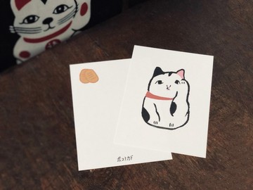 祈願明信片/代寫服務/招財貓/犬張子/達摩/風雨免朝