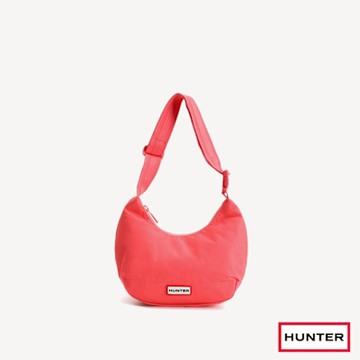 HUNTER - 尼龍迷你Hobo包-珊瑚紅