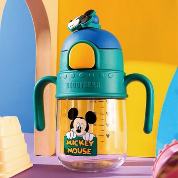 beddy bear 杯具熊 兒童火箭學飲杯 米奇米妮造型水杯500ml