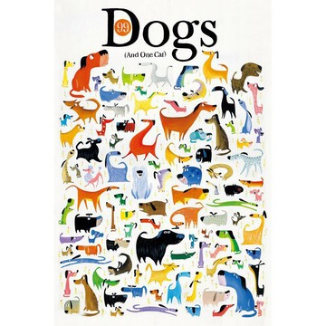 【拼圖貓】HC - 可愛動物系列-DOGS(And one cat) 台灣製 1000片 夜光拼圖 1000-002