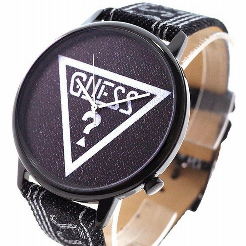 腕時計 ユニセックス ゲス Guess 腕時計 メンズ レディース V1012m2 クォーツ ブラック ステンレス ケース レザー ベルト 通販 Lineポイント最大0 5 Get Lineショッピング