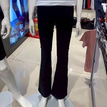 VICTORIA 特彈高腰純黑彈性靴型褲 VW1229-88