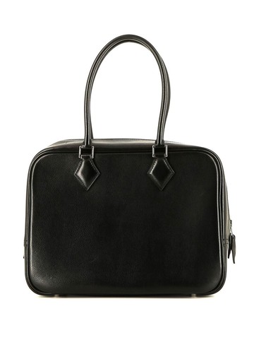Hermès - pre-owned Plume handbag - women - Calf Leather - One Size - Black