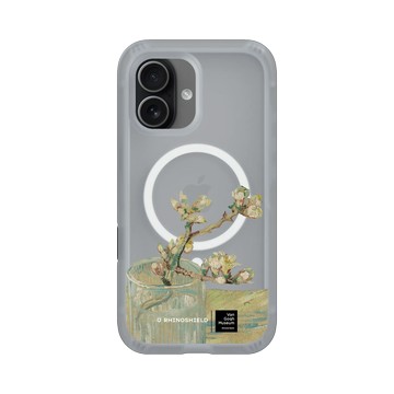 iPhone 17 AirX 流變灰 - Van Gogh Museum - 玻璃杯中盛開的杏花