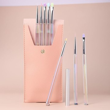 🌸優選工具🌸日式美甲笔刷套装专业拉线工具晕染彩绘渐变万能光疗美甲店常用笔