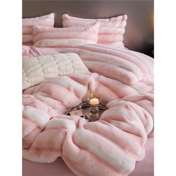 牛奶絨四件套2023新款冬季高檔純色加厚保暖珊瑚絨床單被套床笠款