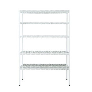 【dayneeds】荷重型 120x45x210公分 五層烤白波浪架