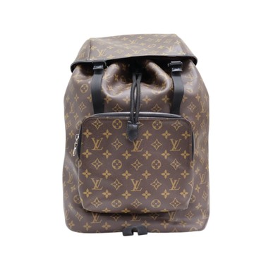 LOUIS VUITTON LV 路易威登 棕色 原花 Macassar 帆布 Zack 後背包 M43422 【二手名牌BRAND OFF】