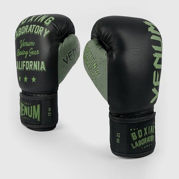 Venum Laboratory系列 拳擊手套 黑/卡其-VENUM-03986-539