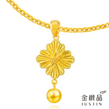 金緻品 黃金墜子 幸運晶鑽 0.78錢 5G工藝