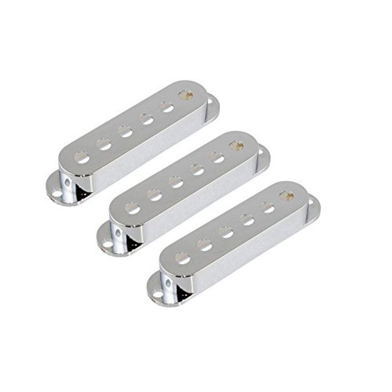 ALLPARTS PICKUP COVER 8210 Set of Chrome Pickup Covers for Stratocas