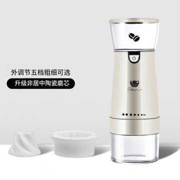 外調家用咖啡研磨機磨豆機電動研磨器全自動磨粉小型戶外器磨豆機